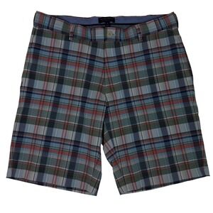 Peter Millar Shorts Mens 32 Multicolor Plaid‎ Crown Crafted Seersucker Golf